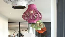 Akoestische lamp gemaakt van 100% recyclebaar ecologisch vilt