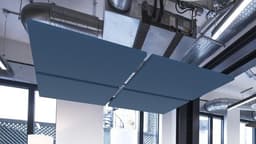 Solo textile blauwe plafondeilanden