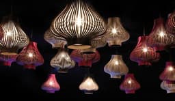 Geluidsabsorberende lamp met een stijlvol design
