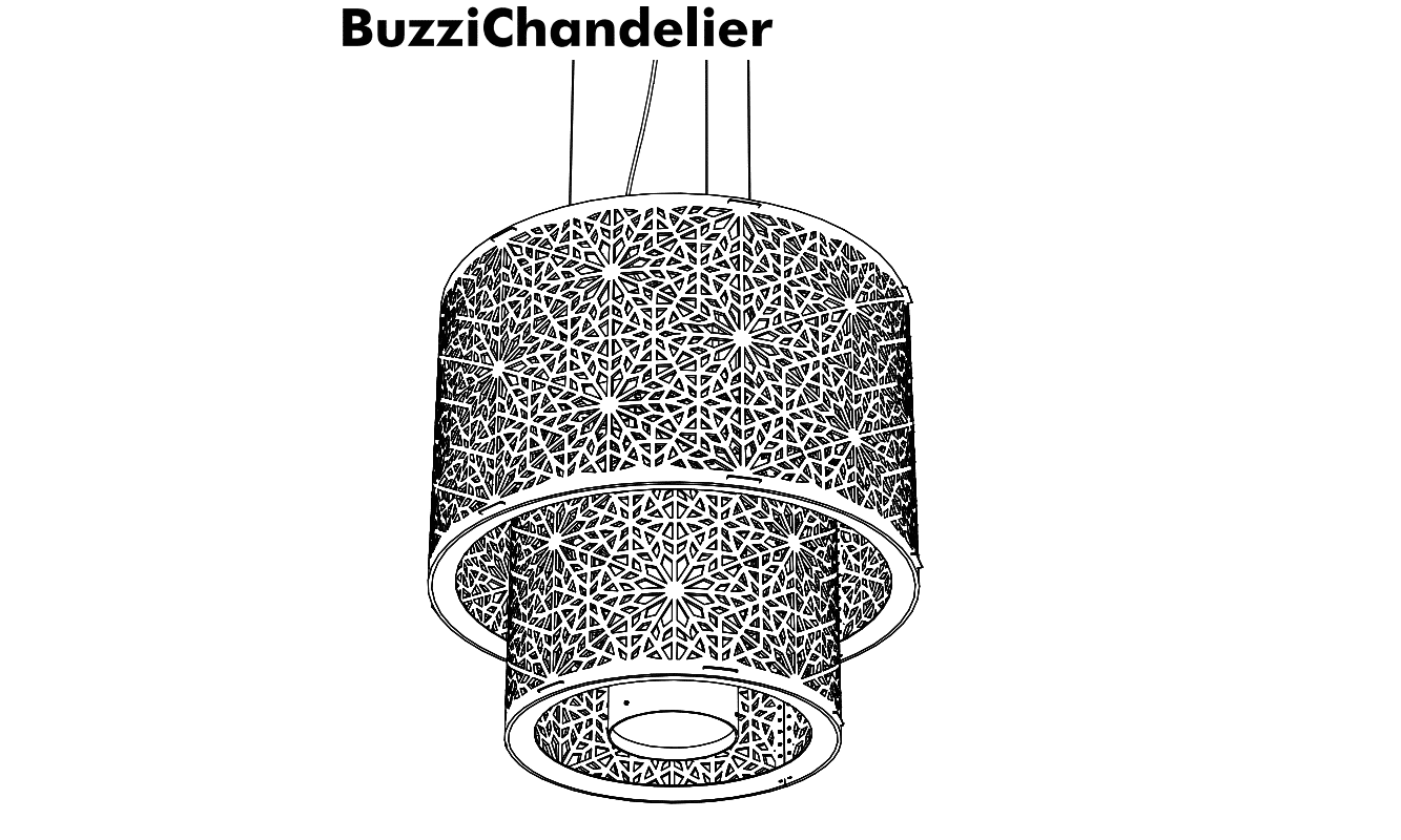 Buzzichandelier tekening