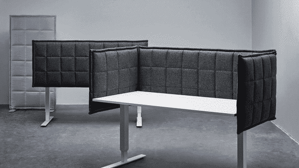 Abstracta Stitch Table - Gestoffeerd akoestisch bureauscherm