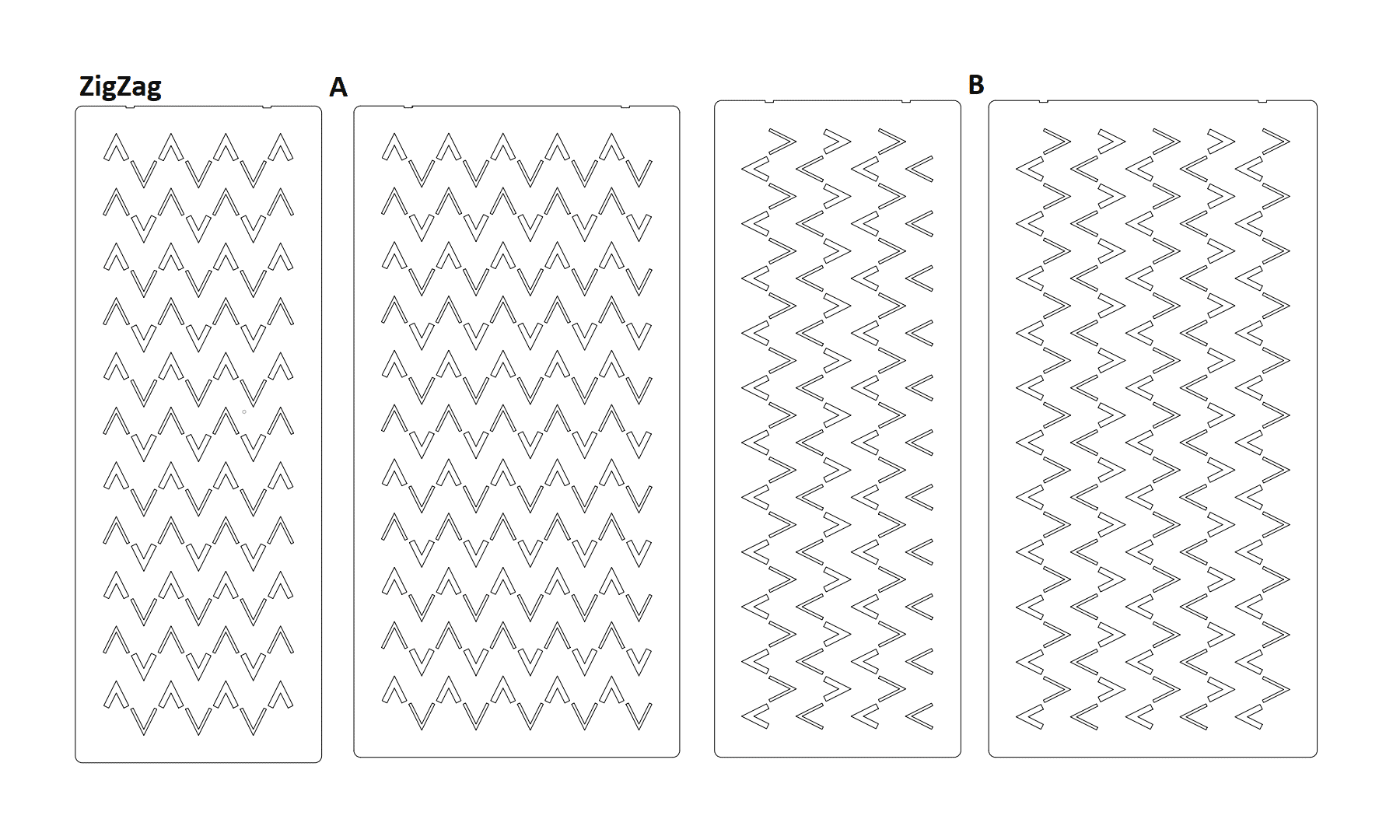 EASYfelt divider zigzag tekening