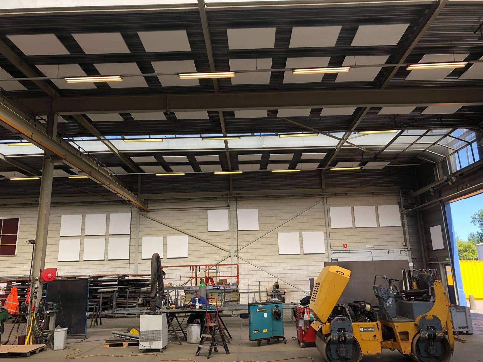 Akoestische panelen voor industriële toepassingen