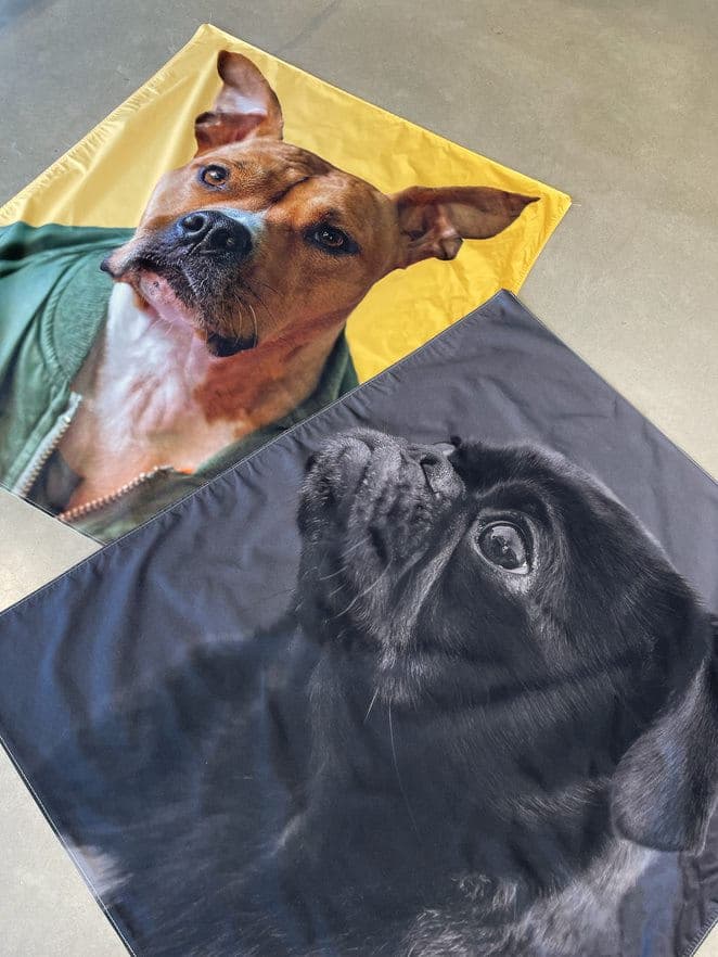 Losse fotoprint, uitgevoerd met of zonder pees